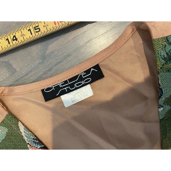 Vintage Golf Vest, Tapestry Design, Chelsea Studio, Large, Sports ~ 220713-MEL 8 - Picture 9 of 9